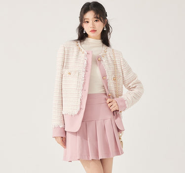 yoodaily - Short pink suit jacket