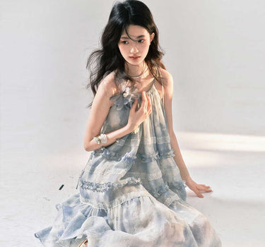 yoodaily - High-end ink-dyed dress