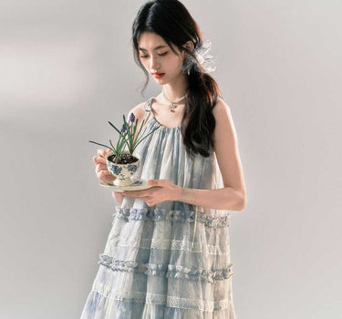 yoodaily - High-end ink-dyed dress