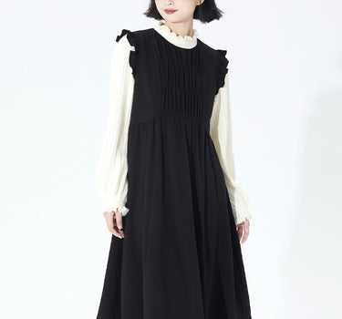 Cong Tailor - Black mid-length dress