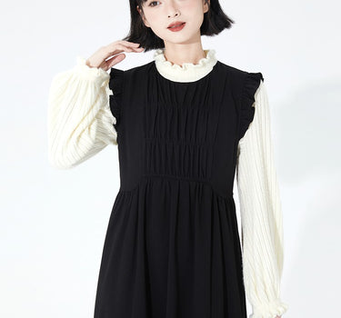 Cong Tailor - Black mid-length dress