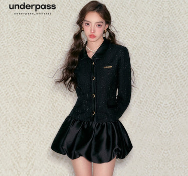 underpass - Black short two-piece suit