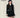 underpass - Black gold-style coat with bow tie high-waisted tutu skirt two-piece suit