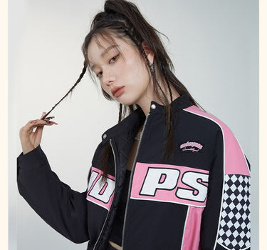 underpass - Blackpink motorcycle jacket short hip skirt suit