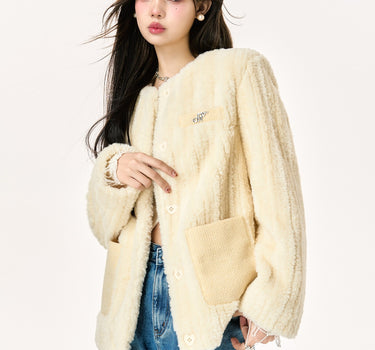 chummy - Milk lamb fleece casual thickened warm jacket